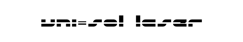 uni-sol laser font preview