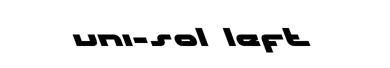 uni-sol left font preview