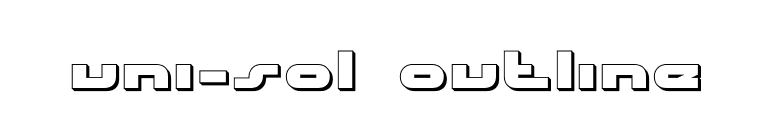 uni-sol outline font preview