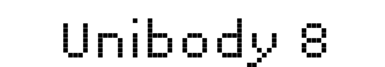 Unibody 8 font preview
