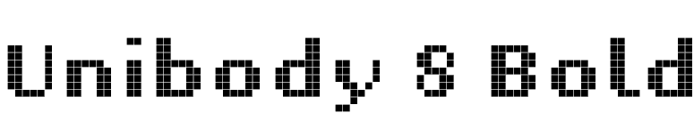 Unibody 8 Bold font preview