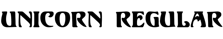 Unicorn Regular font preview