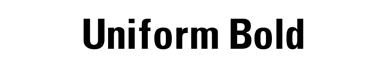 Uniform Bold font preview
