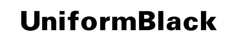 UniformBlack font preview