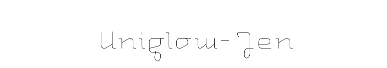 Uniglow-Ten font preview
