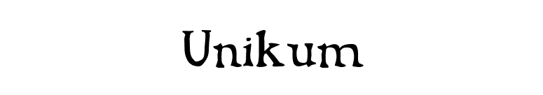 Unikum font preview
