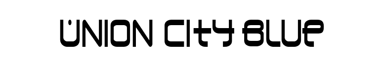 Union City Blue font preview