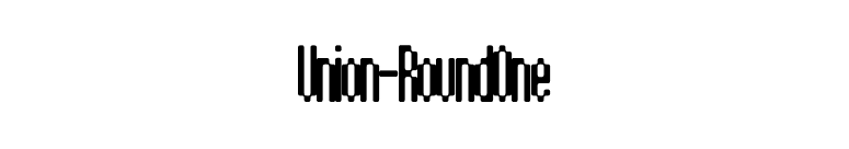 Union-RoundOne font preview