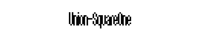 Union-SquareOne font preview