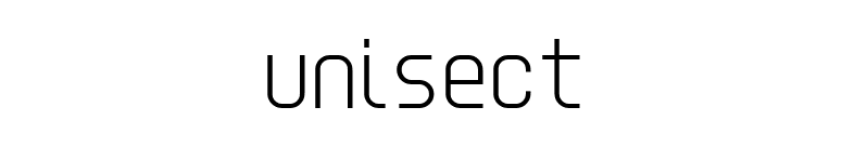 Unisect font preview