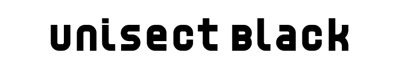 Unisect Black font preview
