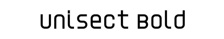 Unisect Bold font preview