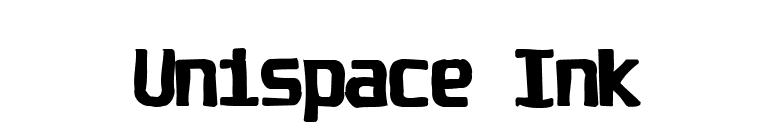Unispace Ink font preview