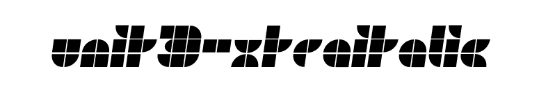 Unit3-XtraItalic font preview