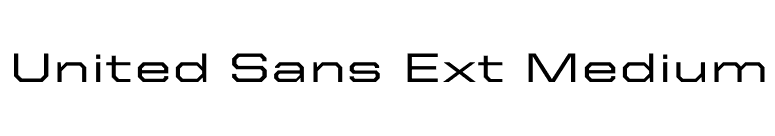 United Sans Ext Medium font preview