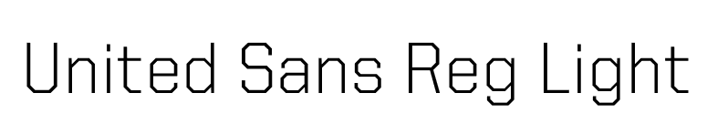 United Sans Reg Light font preview