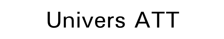 Univers ATT font preview