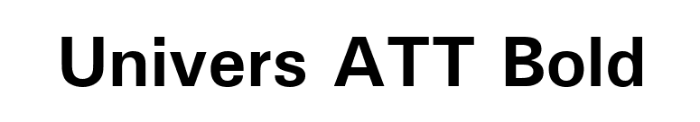 Univers ATT Bold font preview