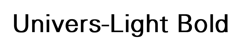 Univers-Light Bold font preview