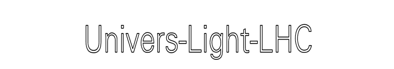 Univers-Light-LHC font preview