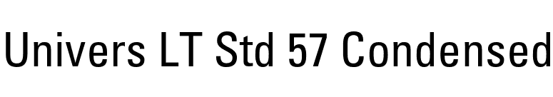 Univers LT Std 57 Condensed font preview