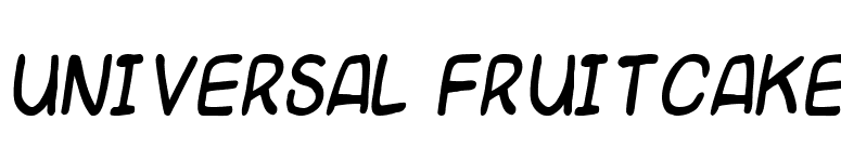 Universal fruitcake font preview