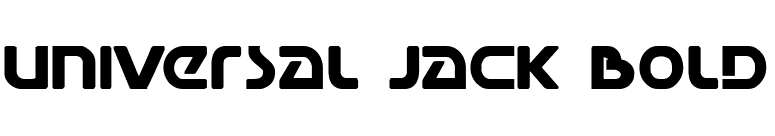 Universal Jack Bold font preview