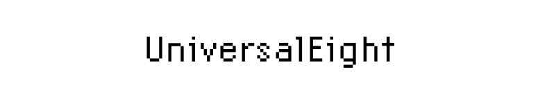 UniversalEight font preview
