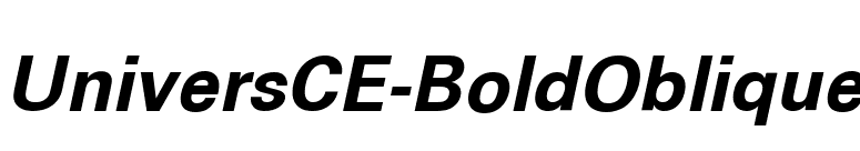 UniversCE-BoldOblique font preview