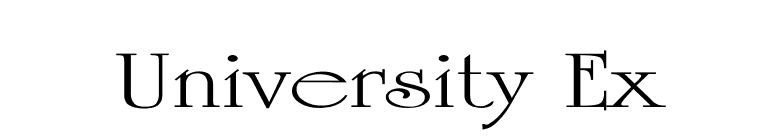 University Ex font preview