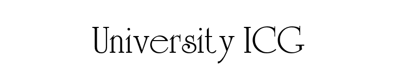 University ICG font preview