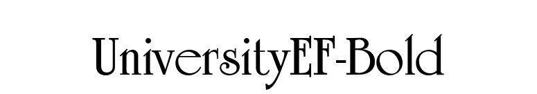 UniversityEF-Bold font preview