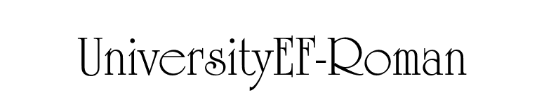 UniversityEF-Roman font preview