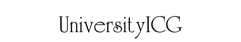 UniversityICG font preview