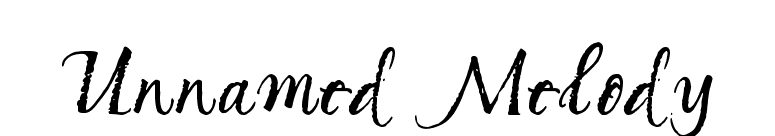 Unnamed Melody font preview