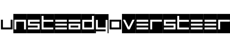 UnsteadyOversteer font preview