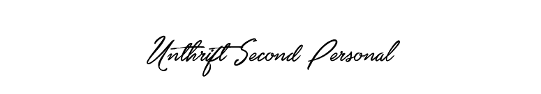 Unthrift Second Personal font preview