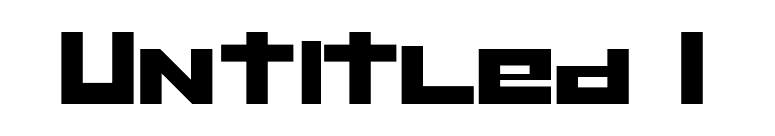Untitled 1 font preview