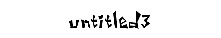 untitled3 font preview