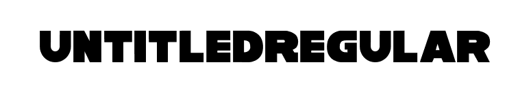 UntitledRegular font preview