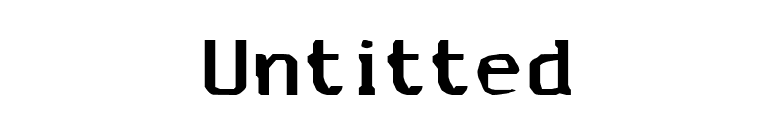 Untitted font preview