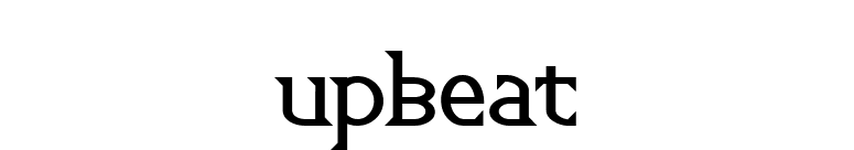 Upbeat font preview