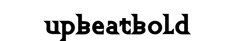 UpbeatBold font preview