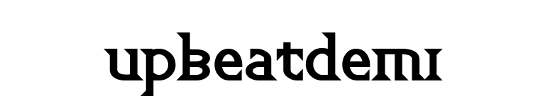UpbeatDemi font preview