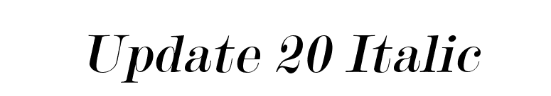 Update 20 Italic font preview
