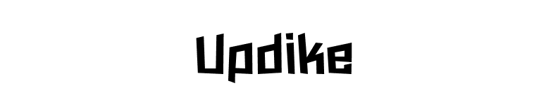Updike font preview