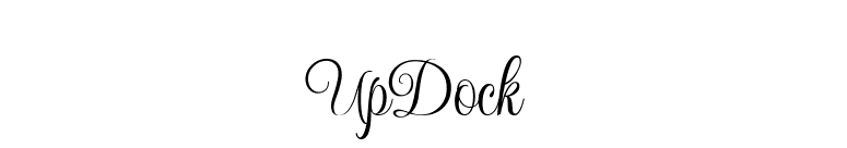 UpDock font preview