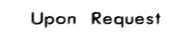 Upon Request font preview
