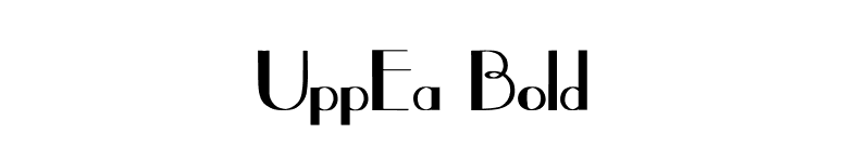 UppEa Bold font preview