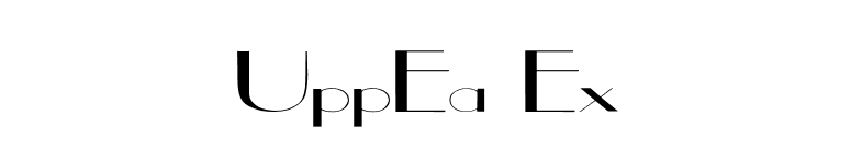 UppEa Ex font preview